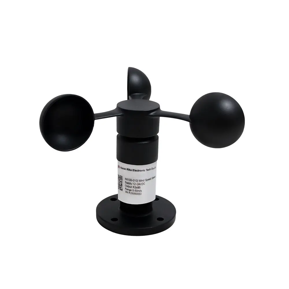 RIKA RK100-01G Industrial Meteorological Monitoring Machinery 3 Cup Anemometer Wind Speed Sensor Instrument