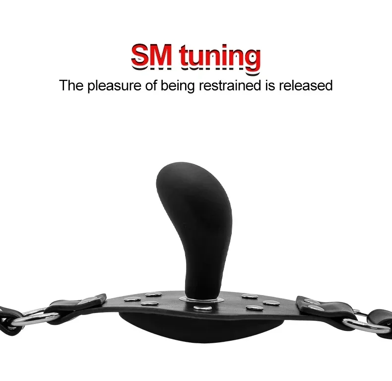 الفم الكمامة قابل للتعديل الكرة ألعاب الكبار يمزح الوثن لعب الأدوار BDSM عبودية الجنس لعب للنساء الأزواج لا هزاز للنساء #3