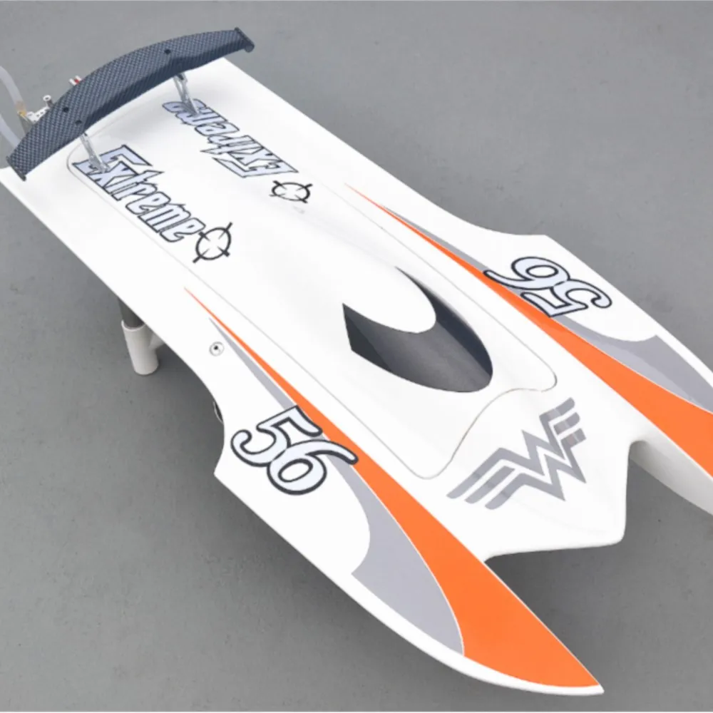 E22 KIT Denti di tigre Pre verniciato Elettrico RC Modello di scafo per barca da corsa Solo per giocatori avanzati Giocattolo bianco Hobby TH02618