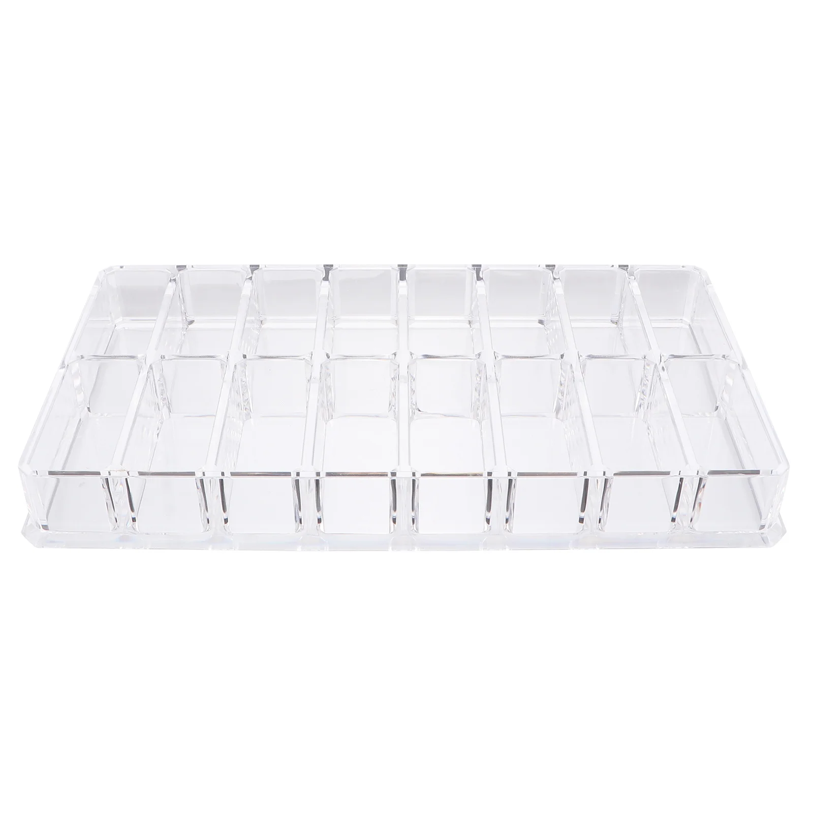 

16 Grids Acrylic Blush Storage Box Transparent Powder Organizer Desktop Makeup Display Holder For Jewelry Cosmetics