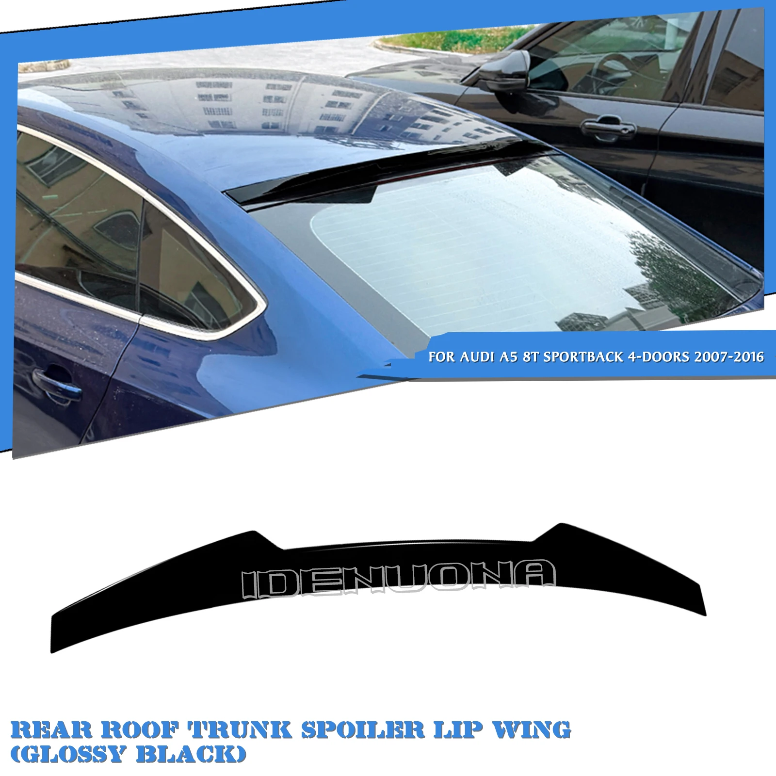 

Спойлер на крышу автомобиля, верхнее окно, крыло, задняя крышка багажника, задняя крышка багажника для Audi A5 8T Sportback, 4-дверная 2007-2016