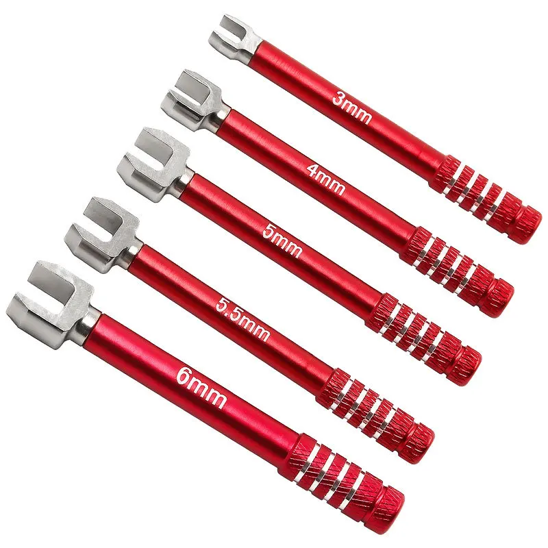 3/4/5/5.5/6mm Medium Carbon Steel Open-end Wrench Tools Including Turning Wrenches And Lever Wrenches For 1/10 Rc Crawler Car