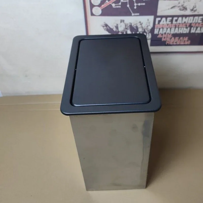 

Can Large Capacity Garbage Bins Food Waste Disposal Recycling Baskets with Lid Embedded Trash Can Built-in Kitchen Sink Trash