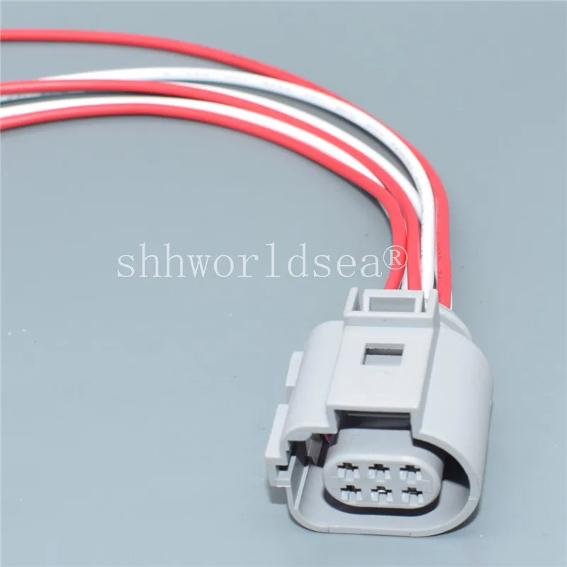 

1Pcs 6 Pin female Valve Connector Plug With Wire Cable Wire Harness For Audi VW 1J0 973 713 G 1J0973713G 42121200