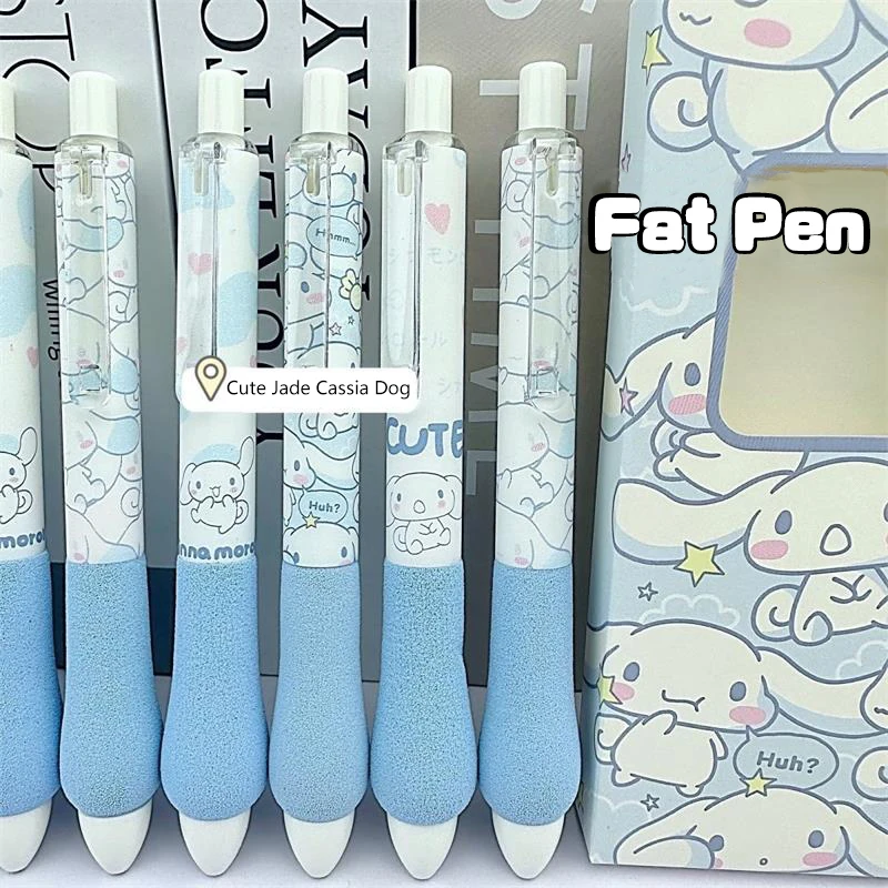 4Pcs/Set Kawaii Sanrio Hello Kitty 0.5mm Gel Pens Cute Kuromi Press Gel Pen Cartoon Kids School Student Stationery Supplies Gift