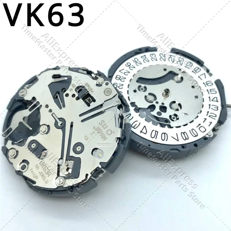 Nuevo y Original Japón VK64 movimiento de cuarzo VK63 VK67 VK64A movimiento 5 pines 6 puntos accesorios de reloj