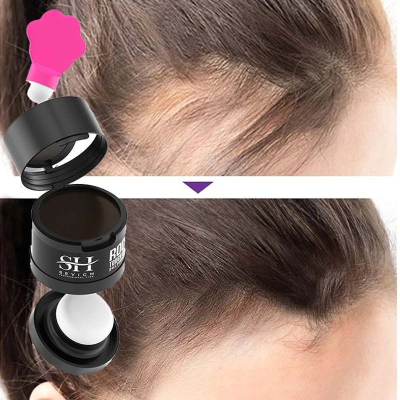 

Hair Line Powder 4g Root Cover Up Temporary Cover Gray Hair Covering Instant Waterproof Hairline Shadow Powder Hair Concealer