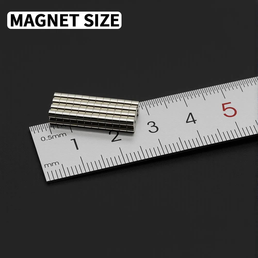 2x2mm Powerful Neodymium Magnet N35 NdfeB Permanent Magnetic imanes Round Super Strong Fridge Magnets DIY