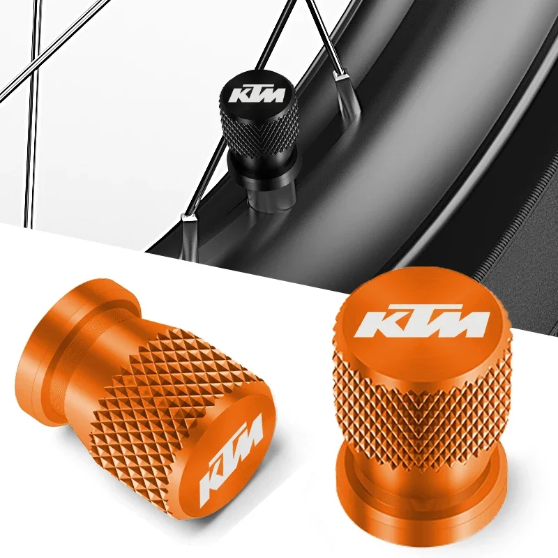 

2pcs Motorcycle Valve caps Car Wheel Tire Valve Stem cover For KTM 790 990 1050 1090 1190 1290 RC8 Duke 200 250 390