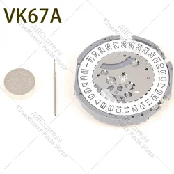 VK67 movement VK67A quartz movement 6 hands  3 o'clock 6.9.12 small seconds watch movement replacement parts