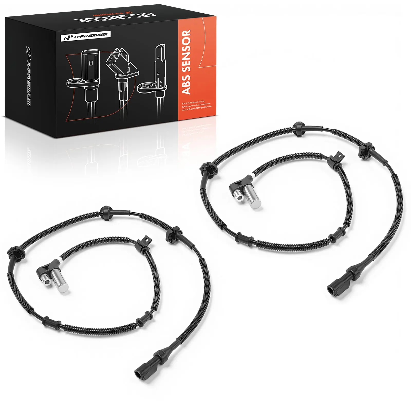 A-Premium 2Pcs Front Driver & Passenger Side ABS Wheel Speed Sensor for Ford Ranger 1995-1997 Mazda B2300 B3000 B4000 1995-1997