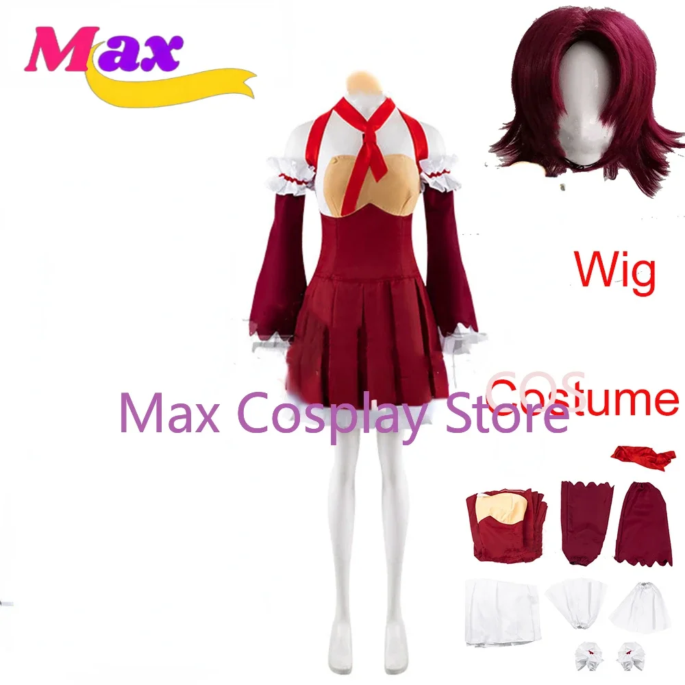 

wby2 Game Mai Tsurugi Cosplay Costume Dress Sleeve with Headwear Halloween Christmas Cos Clothes Custom size