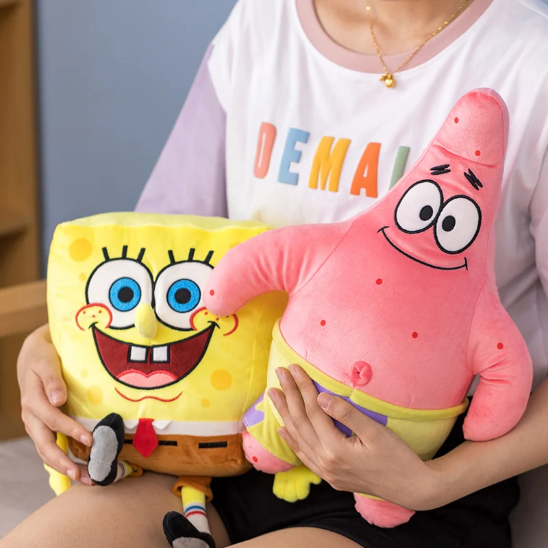 Anime Spongebob Squarepants Patrick Star Squidward Eugene H. Krabs Gary Kawaii Stuffed Plush Toys keychain Birthday Gift For Kid