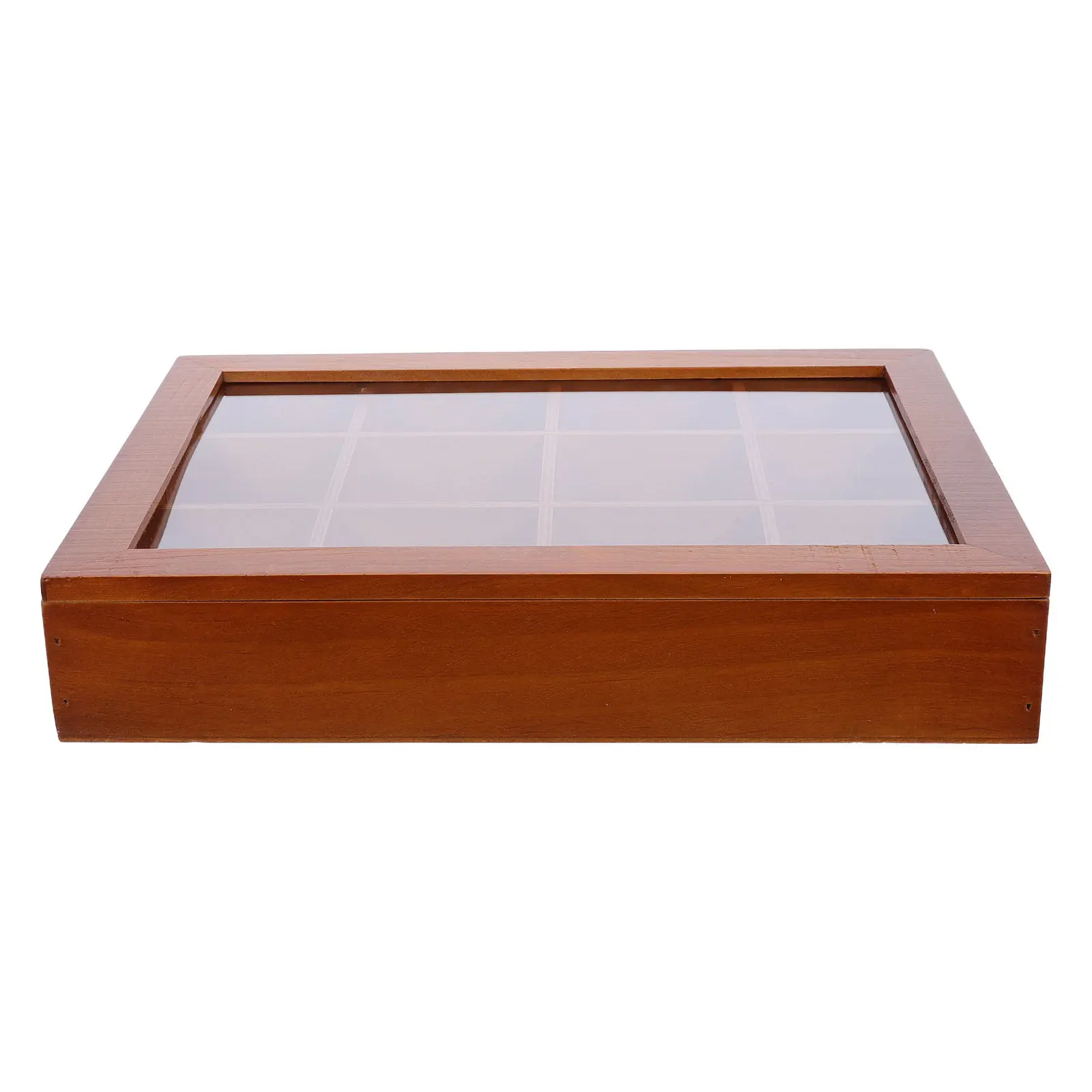 wooden-desktop-display-cabinet-12-slots-vintage-style-curio-organizer-clear-front-cover-collectibles-display-case-mini-figures