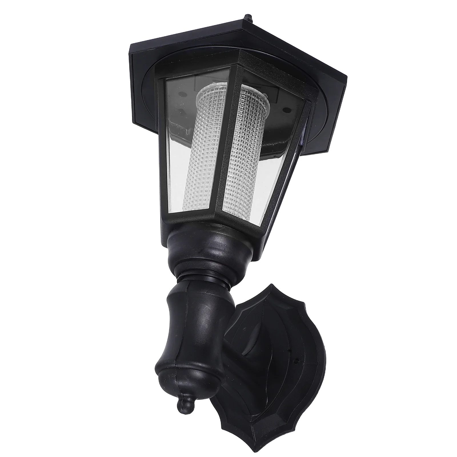 

Solar Powered Wall Hexagon Solar Wall Lamp Outdoor Yard Lawn Light For Hotel Corridor Patio Durable Energy Saving White Light