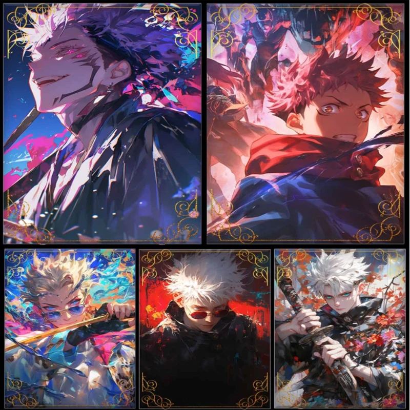 Newest Wholesale Yijing Culture B5 Jujutsu Kaisen JJK Trading Collection Card Japanese Anime Gojo Nanami ACG TCG Hobbies Gift