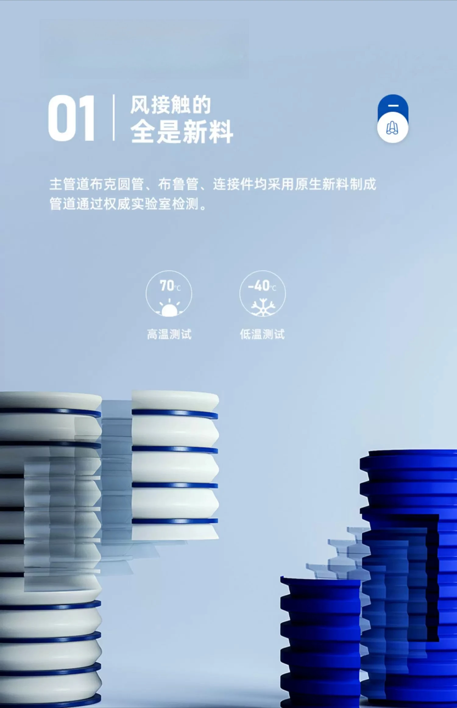 Central fresh air system Household whole house ceiling fresh air fan Indoor ventilation and ventilation Air circulation
