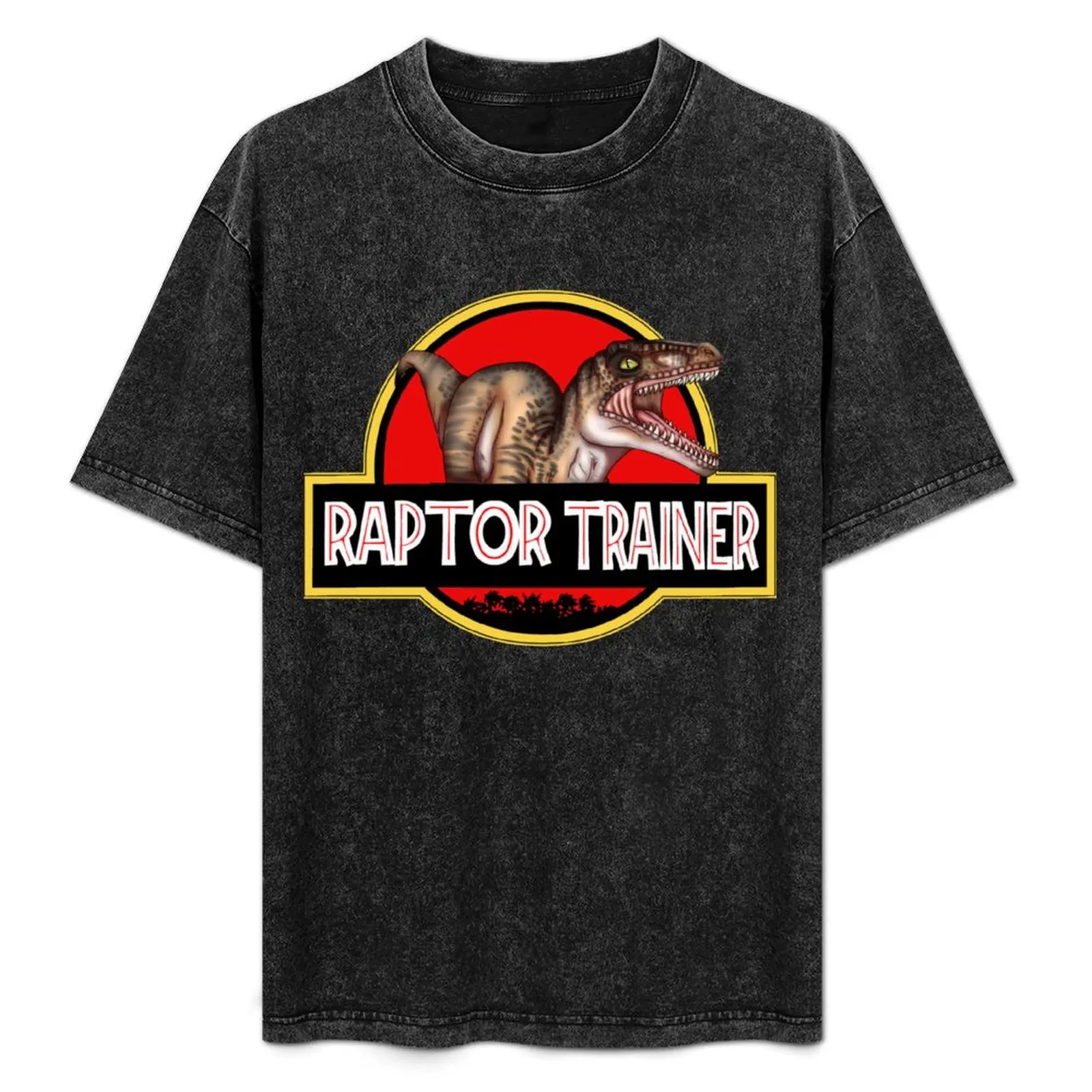 Jurassic Park The big one Velociraptor Raptor Trainer logo T-Shirt blanks anime clothes mens graphic t-shirts hip hop