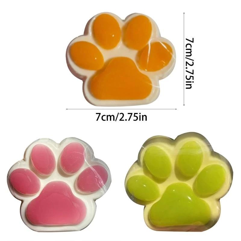 Crianças gatos elásticos Pata o brinquedo brinquedo Squeeze Squeeze para relaxamento à mão