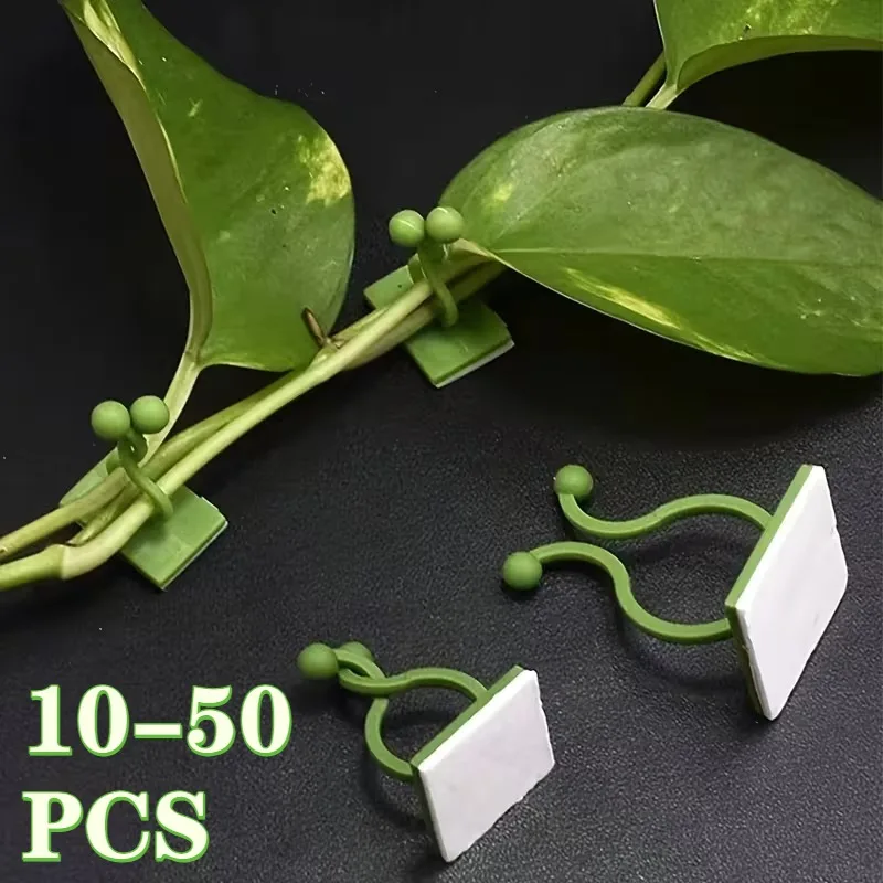10pcs/Set Green Plant Fixer Wall Hanging Style Universal Hook Trellis for Basket Vine Climbing Plant Household Garden Accessory