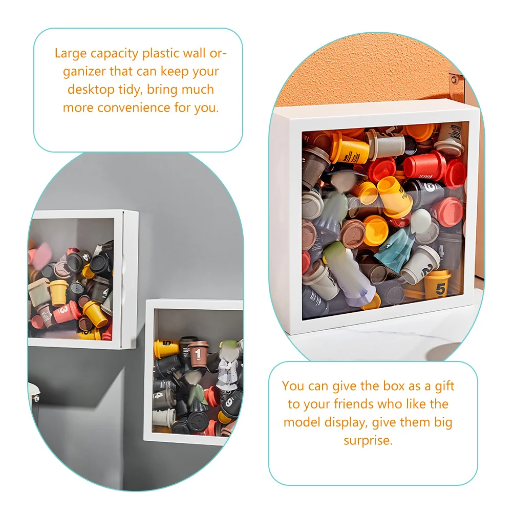 

Wall Hanging Display Case Transparent Boxes Photo Frame Storage Material Plastic Organizer Collectibles Toy