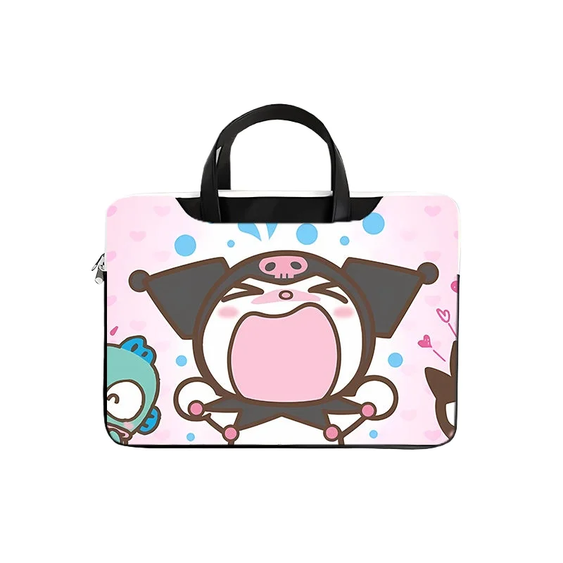 

Anime Cartoon Kuromi Waterproof Laptop Bag Cute Large Capacity Tablet Organizer Cartoon Handbag Laptop Case 15in 13in 14in 16in