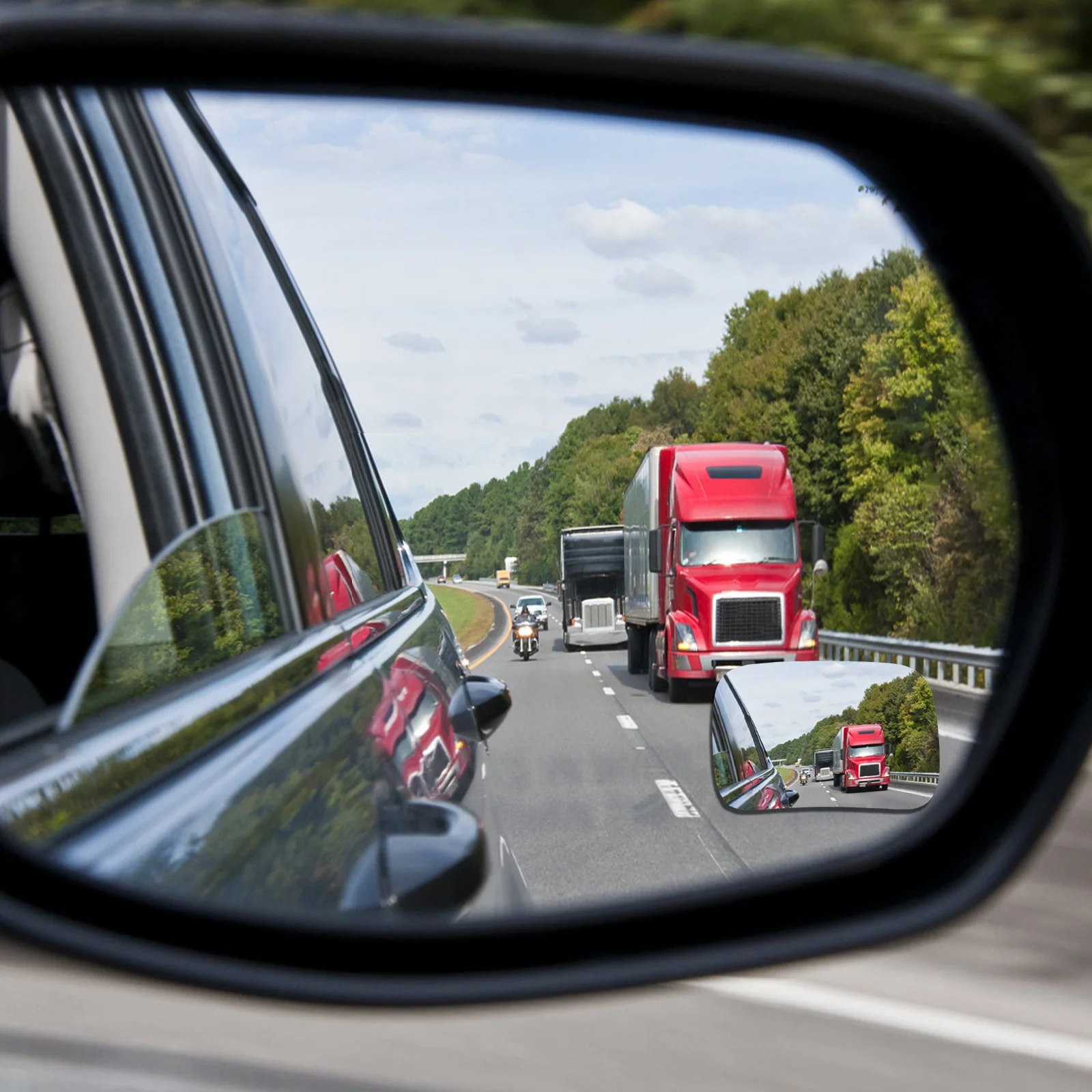 

2Pcs Blind Spot Mirror for Reversing Parking Aid Wide Angle View Fit Most Vehicles Suv Truck Convex Side Mirror