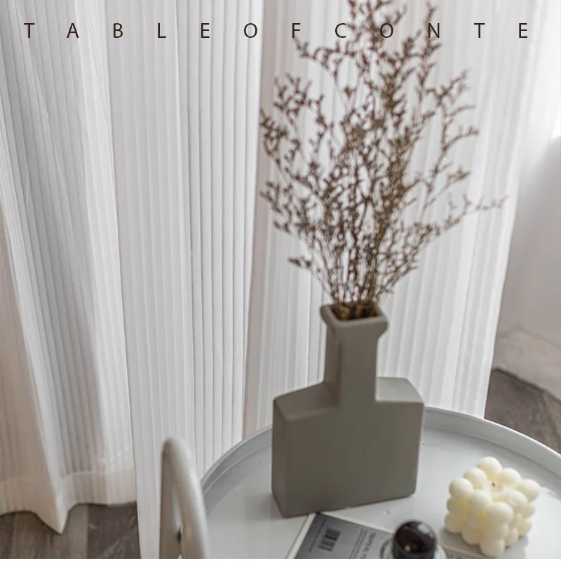 Modern Fashion Simple White Tulle sheer curtains for living room bedroom dining  Balcony  Vertical Blinds Custom Size Window