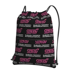 Subaru STI Car Portable Backpacks Drawstring Bag Multi-function Drawstring Bundle Pocket Storage Bags For Travel Sport Man Woman