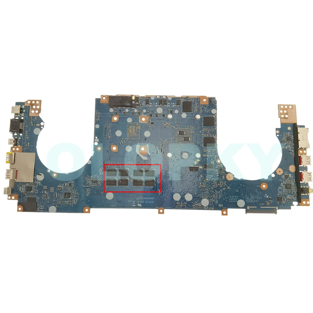 

GL502VM Mainboard with I5-7300 I7-6700 I7-7700 CPU for ASUS GL502VMZ GL502VMK GL502VML Laptop Motherboard GTX1060 GPU 8GB-RAM