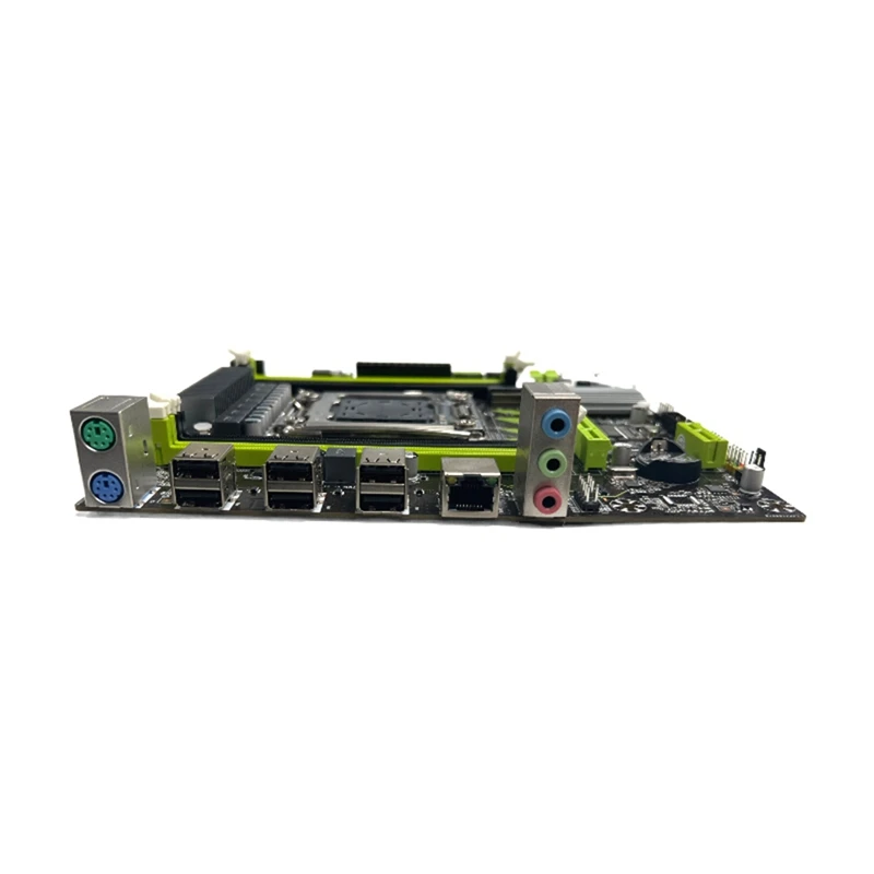 X79G Motherboard+SATA Cable+Bezel LGA2011 4XDDR3 RECC Slot M.2 NVME PCI-E X16 6XUSB2.0 SATA3.0 Server Game Motherboard