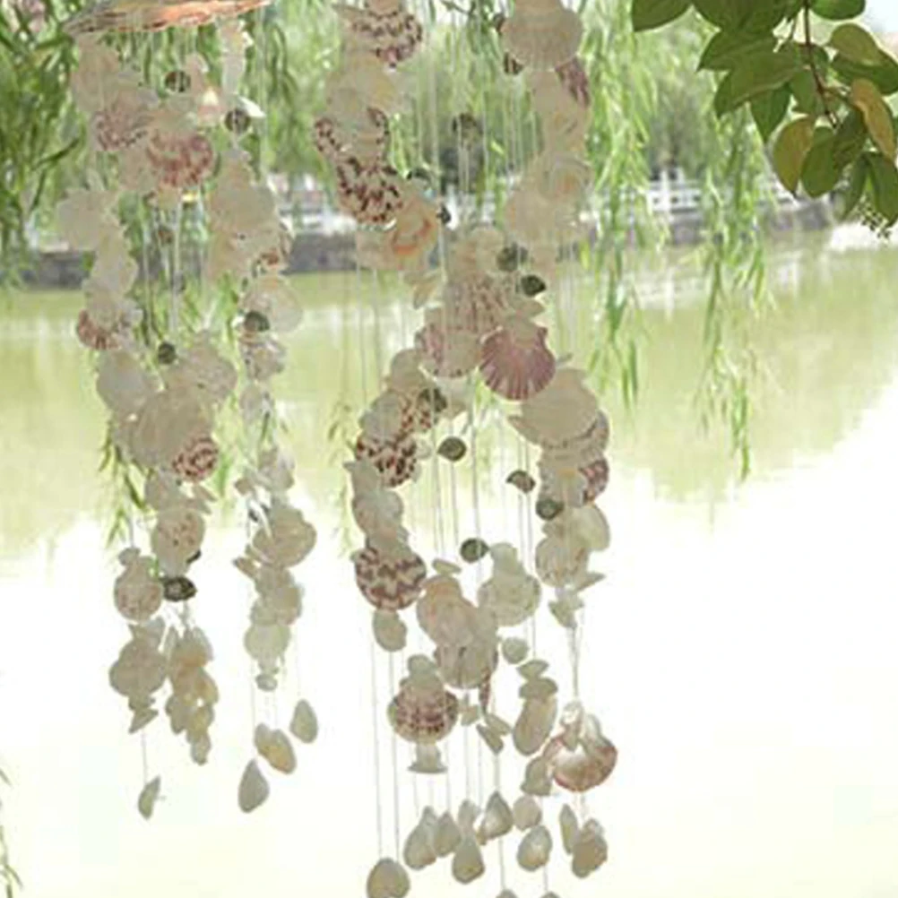 

Sea Shell Wind Chime Durable Decor Bedroom Garden Corridor Store Cafe Hanging Ornaments Fashionable Home Decor