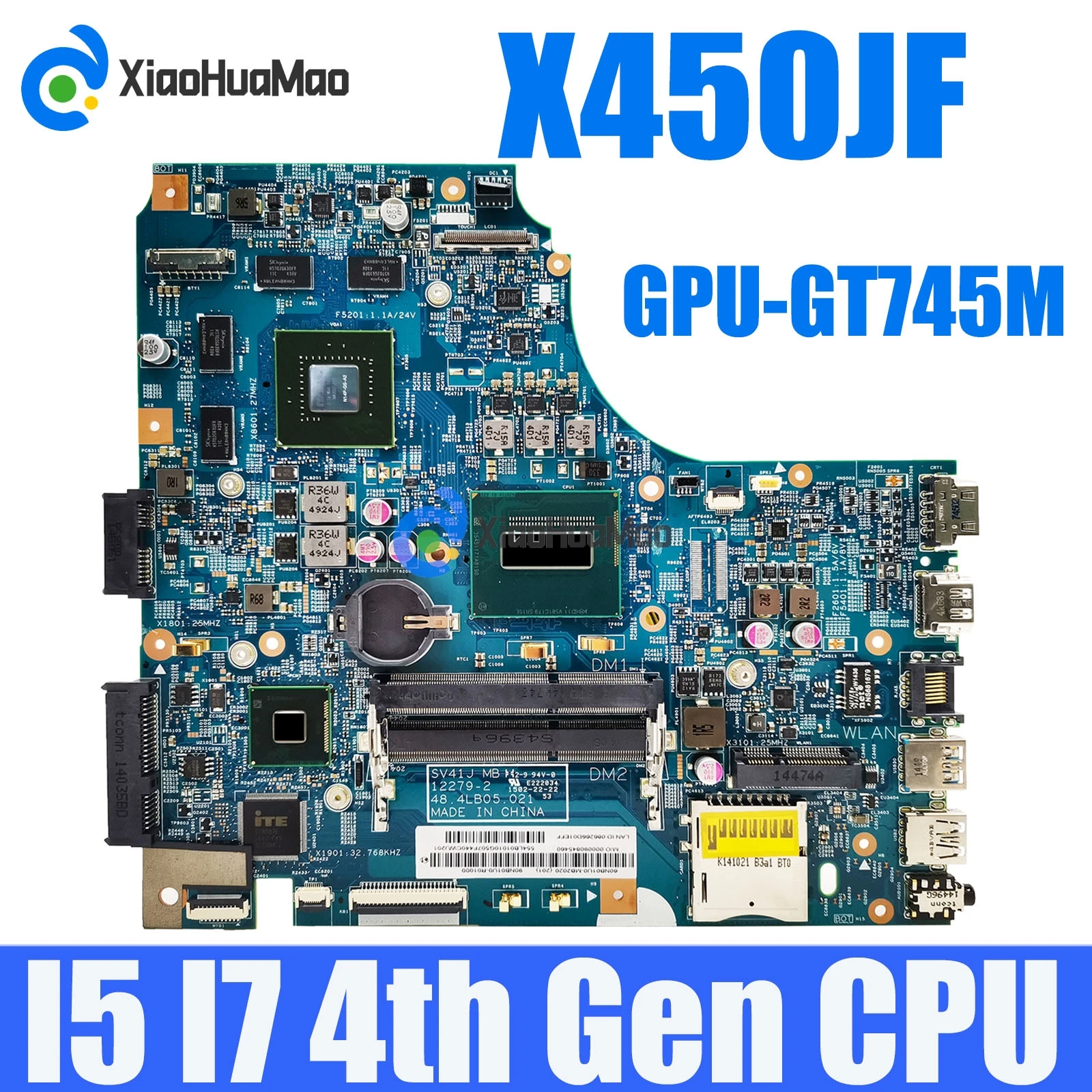 

Материнская плата X450JF i5 i7-4th CPU GT745M-V2G Материнская плата ASUS F450 K450J F450J SV41JN A450J X450J X450JN X450JB X450JF 12279-2