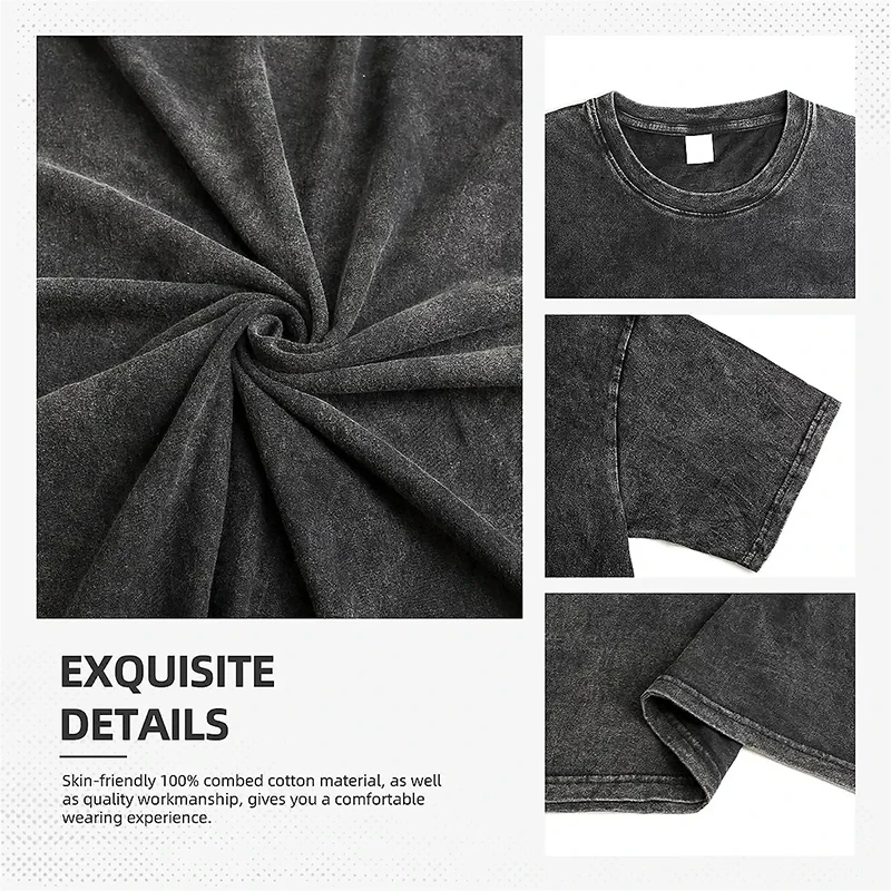 Demon Slayer Iwakiza 애니메이션 그래픽 T 셔츠 남성 여성 코튼 반팔 티셔츠 빈티지 워시 스트리트웨어 오버 사이즈 캐주얼 탑 Y2k