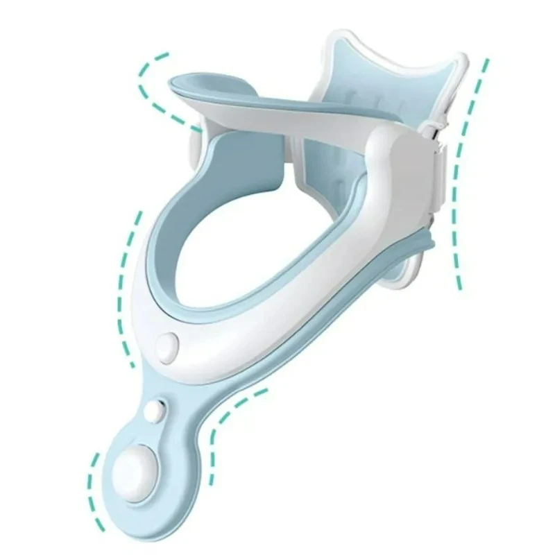Image 4: Collier cervical personnalisable, fixation du cou, traction, type gonflable, portable, extensible, confortable et pour la colonne vertébrale