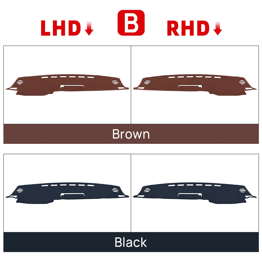 For Toyota RAV4 XA40 2013 2014 2015 2016 2017 2018 RAV 4 Car Dashboard Avoid Light Cover Anti-UV Non-Slip Mat Instrument Carpets