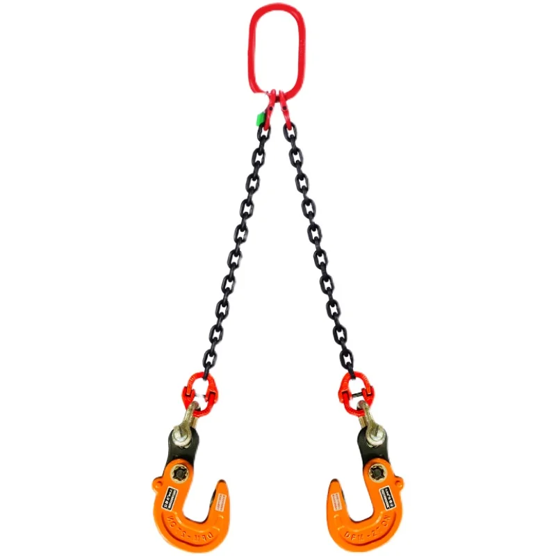 

Steel plate lifting pliers hook horizontal horizontal hanging chain combination