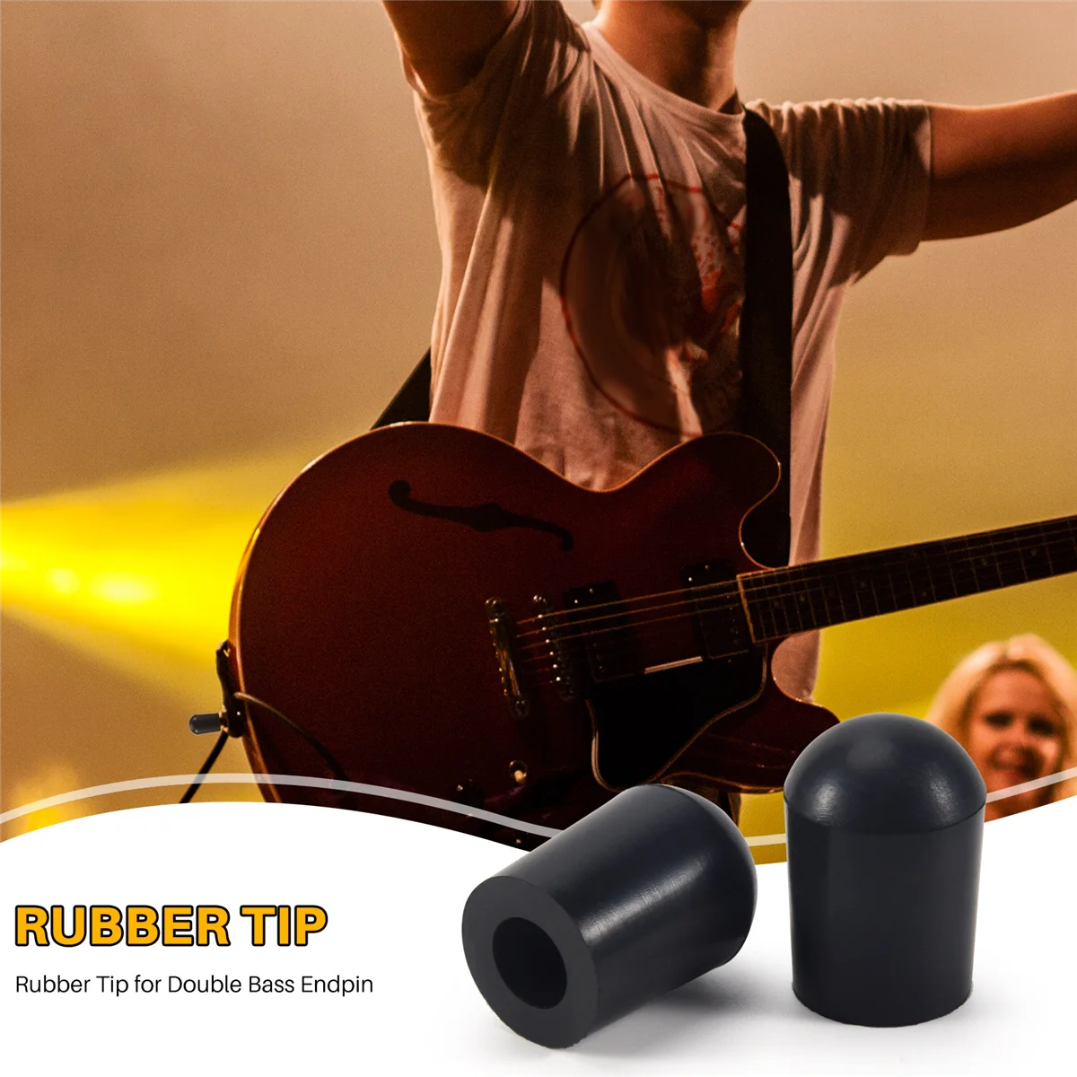 Gummis pitze für aufrechten Kontrabass-Endpin (2er-Pack)