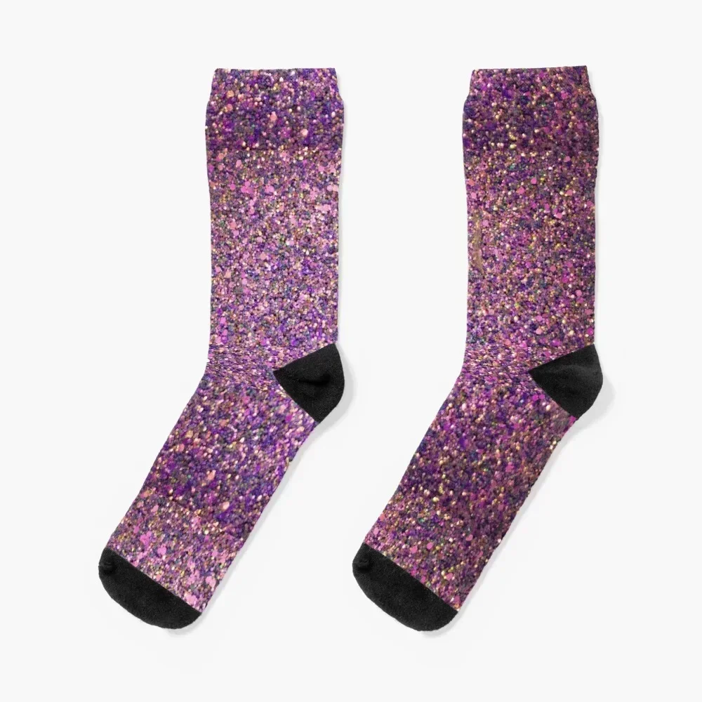 Lavender Purple Stardust Socks winter gifts luxury cute kawaii Socks Girl Men's