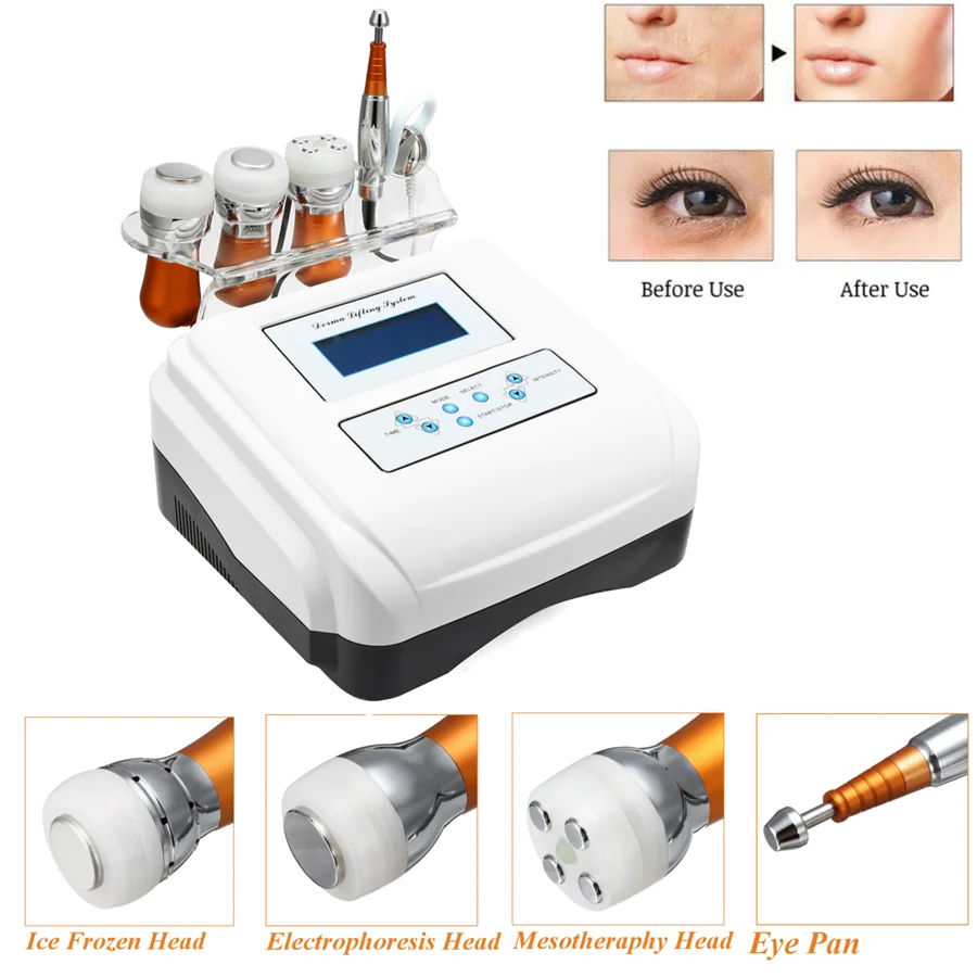 

5 in 1 EMS Electroporation Anti-aging RF Beauty Machine LED Beauty Device Face Lift Skin Cooling Tighten Eye Skin Care Tool