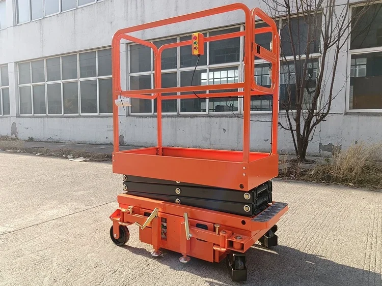 EVERLIFT-plataforma de trabajo elevada, 300kg, 3m, 4m, 5m, elevador de tijera totalmente eléctrico, plataformas de trabajo, Motor para construcción