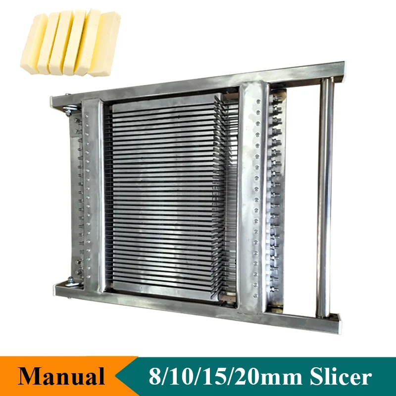 High Quality Food Slicing Machine Ham Sausage Butter Cutter Stainless Steel Mango Soap Slicer 8/10/15/20mm Commercial or Home