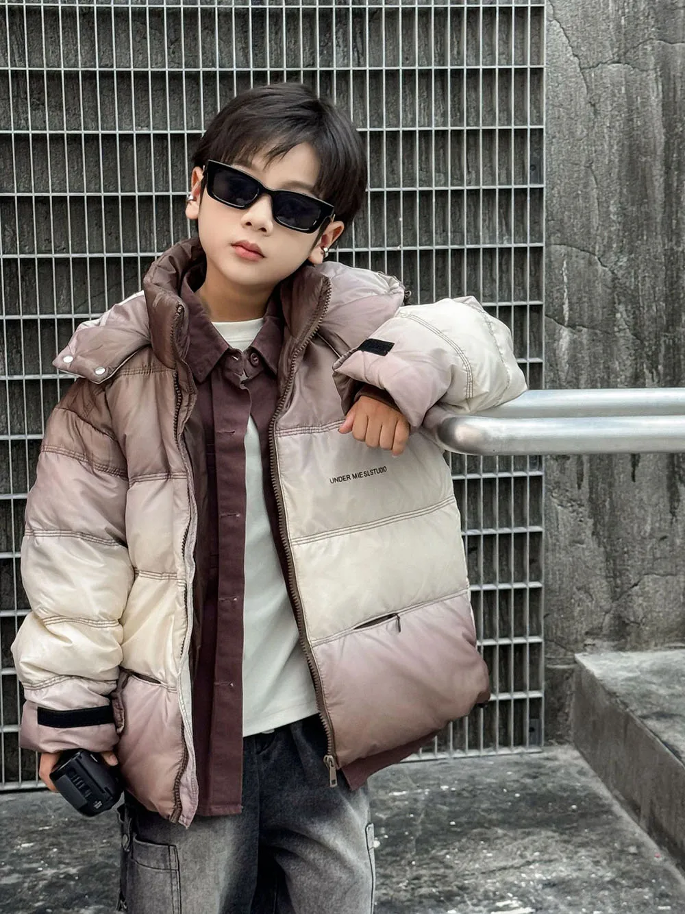 Winter Down Jacket For Children Windproof Thick Warm Hooded Coat Cotton Clothes Trend Fashion Winter Padded Jacket Boys Girls