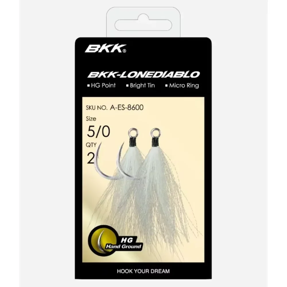 BKK Lone Diablo Bucktail Teaser señuelo para jigging en agua salada - imagen 3