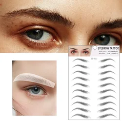 18PC 36D Hair-like Eyebrow Tattoo Sticker False Eyebrows Waterproof Lasting Makeup Brow Makeup Stickers Cosmetic TSLM1