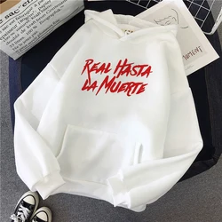 Real Until Death hoodies women vintage Kawaii hoddies women long sleeve top Hood