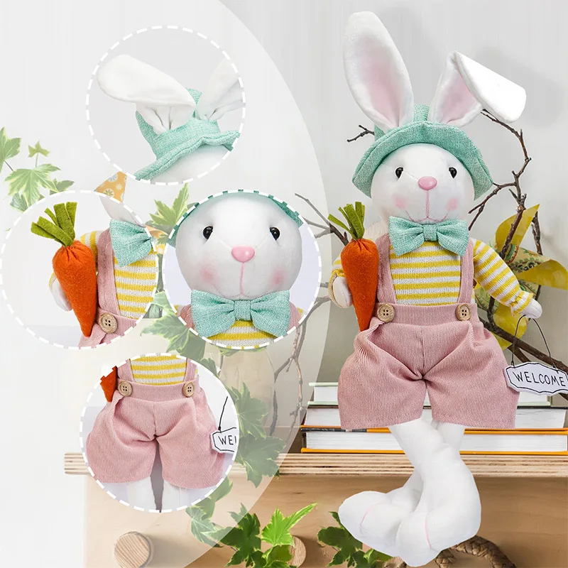 Easter Bunny Doll Children Toy Home Decor Items Kids Room Decoration Wedding Decorations Birthday Gifts Guests Christmas Event