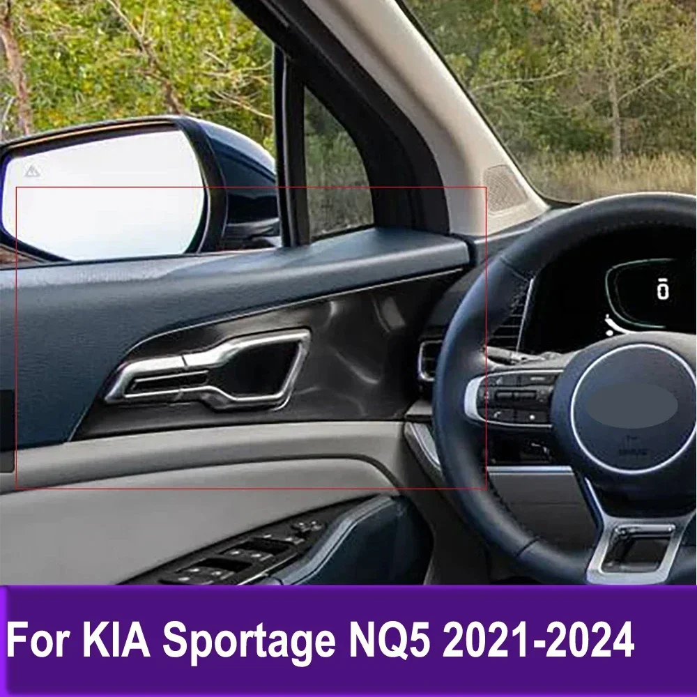 

Car Styling Interior Accessories Side Door Handle Cover Trim Sticker For KIA Sportage NQ5 2021 2022 2023 2024