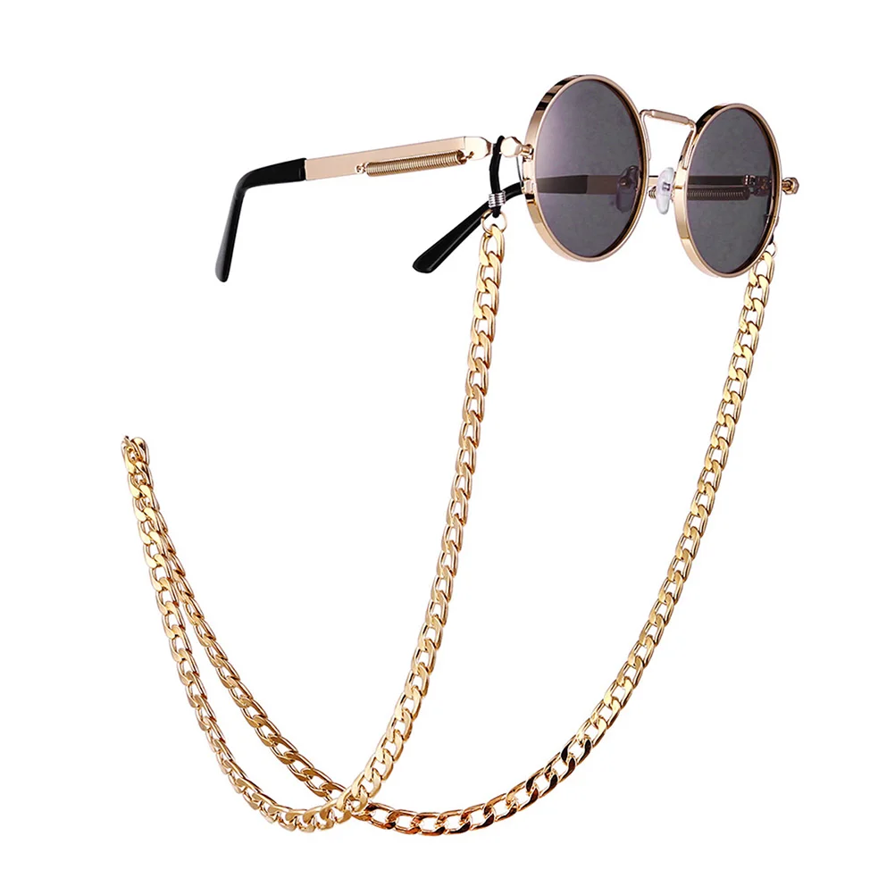 

Golden Glasses Chain Eyeglass Hip-hop Retainer for Men Sunglasses Holder Strap Alloy Anti-lost Cord for Sports