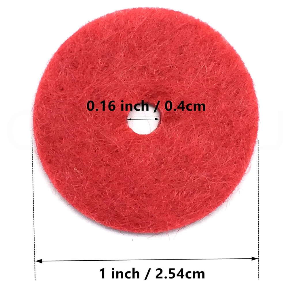 12 Pcs Sewing Machine Parts Spool Pin Red Felt Pads Crafts For Singer Sewing Machines Accessories Wholesale High Quality